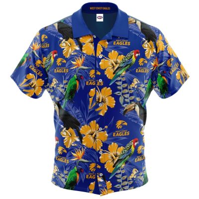 AFL West Coast Eagles Hawaiian Shirt V1