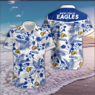 AFL West Coast Eagles Hawaiian Shirt V3