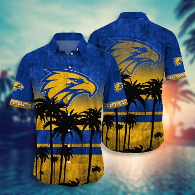 AFL West Coast Eagles Hawaiian Shirt V4