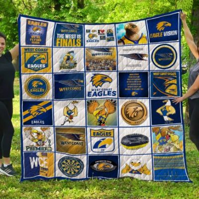 AFL West Coast Eagles Quilt Blanket V1
