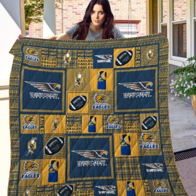 AFL West Coast Eagles Quilt Blanket V2