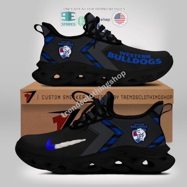 AFL Western Bulldogs Black Blue Max Soul Shoes