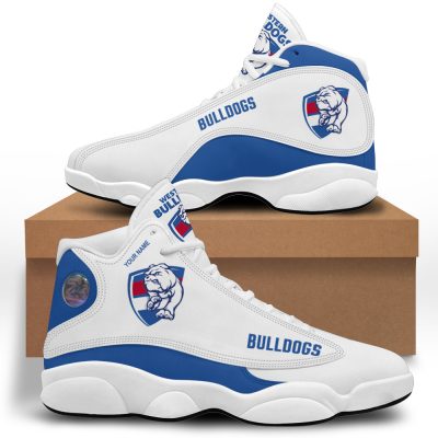 AFL Western Bulldogs Custom Name Air Jordan 13 Shoes