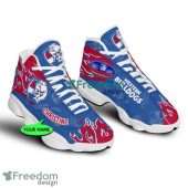 Afl Western Bulldogs Custom Name Blue Fire Air Jordan 13 Shoes 1718.jpeg - demo10