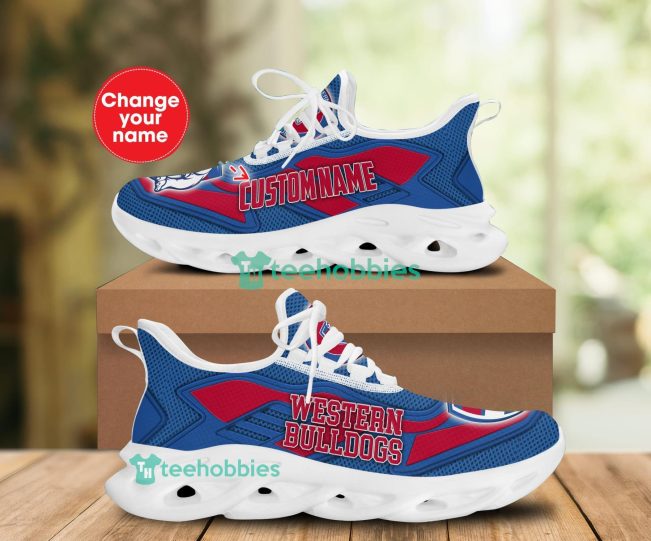 AFL Western Bulldogs Custom Name Blue Max Soul Shoes V2
