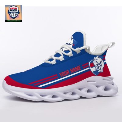 AFL Western Bulldogs Custom Name Blue Red Max Soul Shoes V4