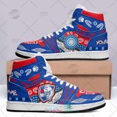 Afl Western Bulldogs Custom Name Indigenous Air Jordan 1 High Sneakers 1841.jpg - demo10