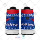 Afl Western Bulldogs Custom Name Indigenous Air Jordan 1 High Sneakers 1853.jpg - demo10