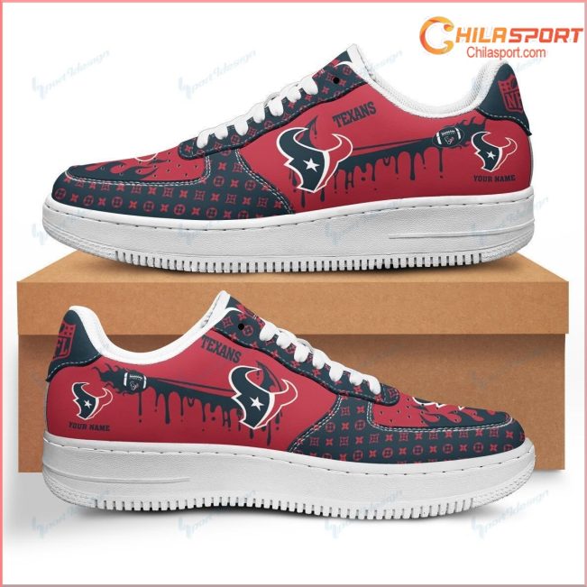 Air Force 1 Houston Texans Shoes Stylish Fashion Sneakers Great Gift Idea - soulcals