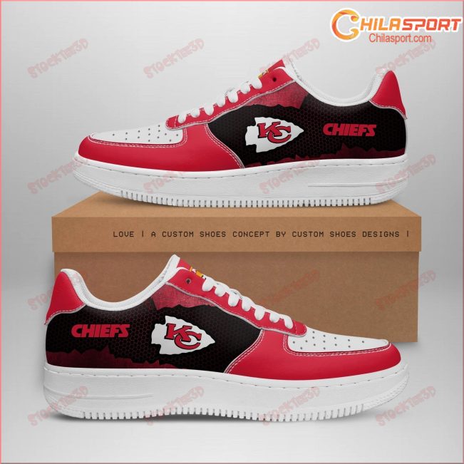Air Force 1 Kansas City Chiefs Shoes Stylish Sneakers Unique Gift Ideas - soulcals
