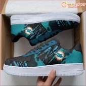 Air Force 1 Miami Dolphins Shoes Stylish Comfortable Athletic Footwear Gifts Collection - soulcals