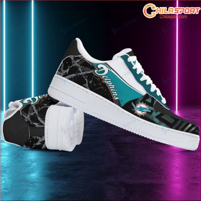 Air Force 1 Miami Dolphins Shoes Stylish Sneakers and Athletic Footwear for Men - soulcals