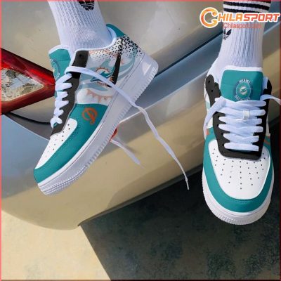 Air Force 1 Miami Dolphins Shoes Stylish Sneakers Comfortable Footwear Limited Edition Collection - soulcals
