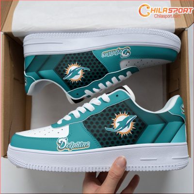 Air Force 1 Miami Dolphins Shoes Stylish Sneakers Comfortable Gift For Him - soulcals