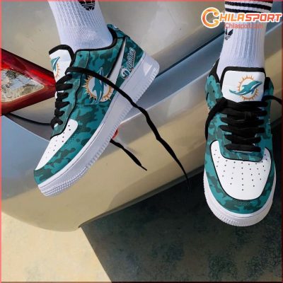 Air Force 1 Miami Dolphins Shoes Stylish Sneakers Gift for Sneakerheads Collection - soulcals