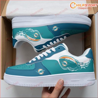 Air Force 1 Miami Dolphins Shoes Stylish Sneakers Gifts For Men And Women - soulcals