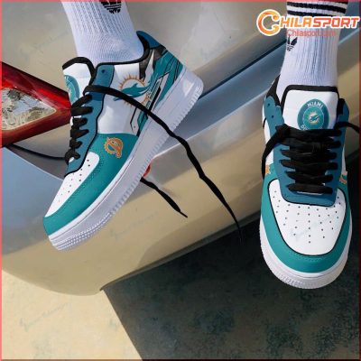 Air Force 1 Miami Dolphins Shoes Stylish Sneakers Unique Gift For Him Her - soulcals