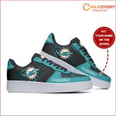 Air Force 1 Miami Dolphins Sneakers Stylish Athletic Shoes Perfect Gifts for Fans - soulcals