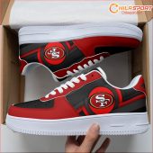 Air Force 1 San Francisco 49ers Shoes Stylish Red and Gold Fan Gift - soulcals