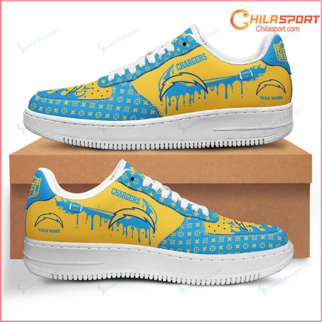 Air Force 1 Shoes Los Angeles Chargers Stylish Comfortable Sports Fan Footwear - soulcals