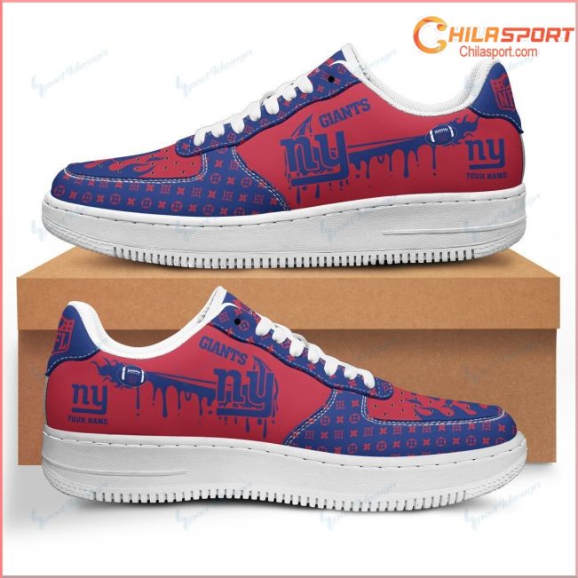 Air Force 1 Shoes New York Giants Limited Edition Stylish Comfortable Athletic Sneakers - soulcals