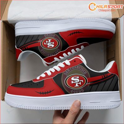 Air Force 1 Shoes San Francisco 49ers Stylish Comfortable Walking Sneakers Gift Idea - soulcals