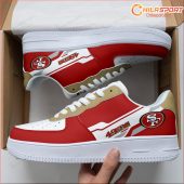 Air Force 1 Shoes San Francisco 49ers Stylish Sneakers Perfect Gift for Football Fans - soulcals
