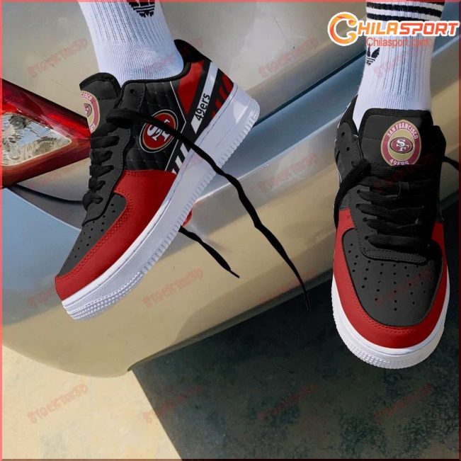 Air Force 1 Shoes San Francisco 49ers Stylish Unique Gifts for Football Fans - soulcals