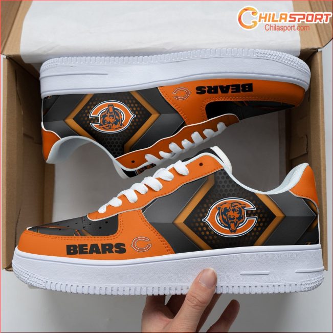 Air Force One Chicago Bears Edition Stylish Sneakers Fashionable Footwear Great Gifts - soulcals