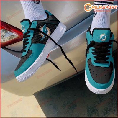 Air Force One Miami Dolphins Sneakers Stylish Comfortable Shoes Perfect Gift - soulcals