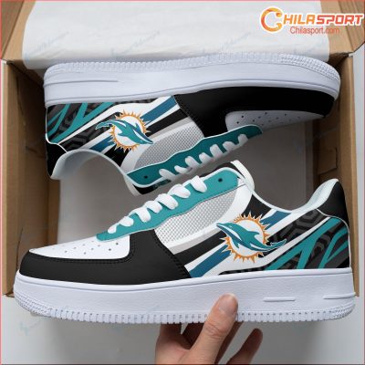 Air Force One Shoes Miami Dolphins Stylish Sneakers Comfortable Footwear Gift Ideas - soulcals