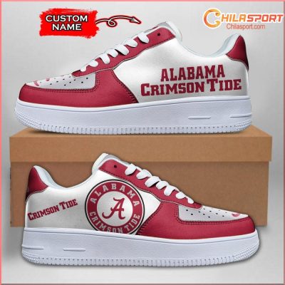 Alabama Crimson Tide Air Low Top AF1 Sneakers Shoes For Stylish Fan Gift Options For Men And Women - soulcals