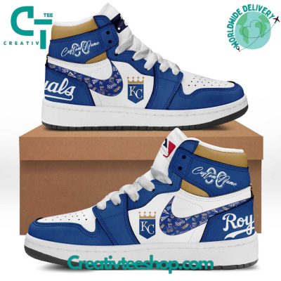 MLB Kansas City Royals Personalized Air Jordan 1 Sneaker - soulcals.com