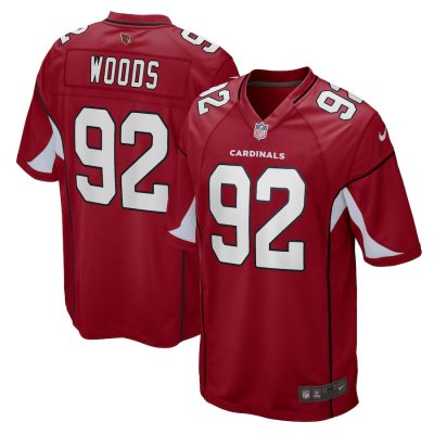 Arizona Cardinals Antwaun Woods Nike Cardinal NFL Game Jersey