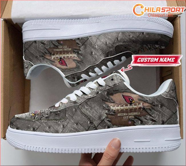 Arizona Cardinals Custom Painted Air Force One Shoes Official - soulcals