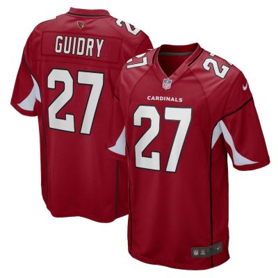 Arizona Cardinals Javelin Guidry Nike Cardinal NFL Game Jersey