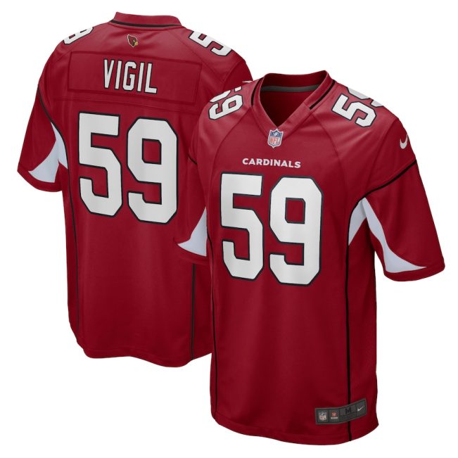 Arizona Cardinals Nick Vigil Nike Cardinal NFL Game Jersey