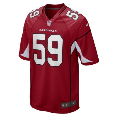 Arizona Cardinals Nick Vigil Nike Cardinal NFL Game Jersey