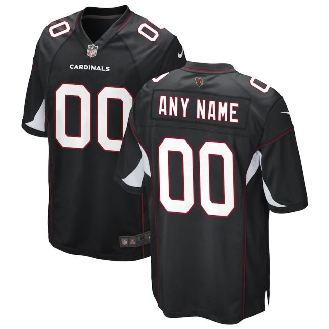 Arizona Cardinals Nike Black Alternate Custom NFL Game Jersey