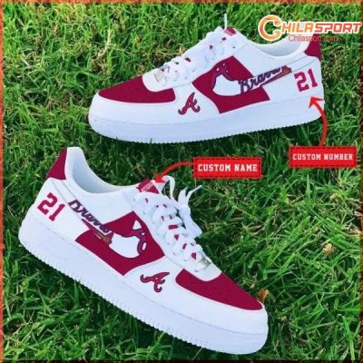 Atlanta Braves MLB Air Low Top AF1 Sneakers Stylish Shoes For Men And Women - soulcals