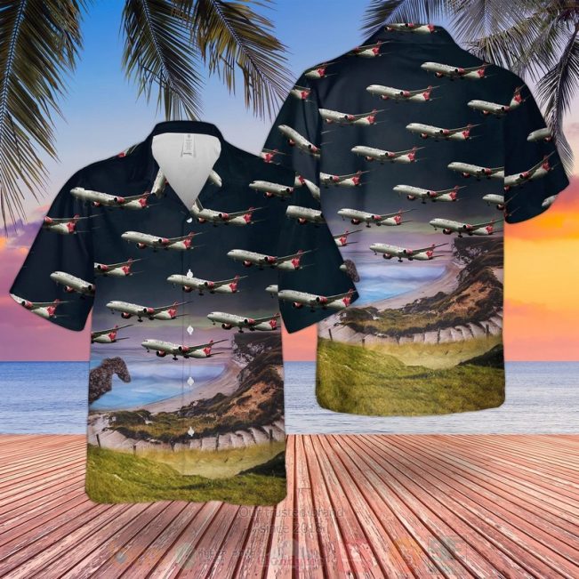 Uk Airlines Virgin Atlantic Boeing 787-9 Dreamliner Hawaiian Shirt, Short - Hot Sale 2025