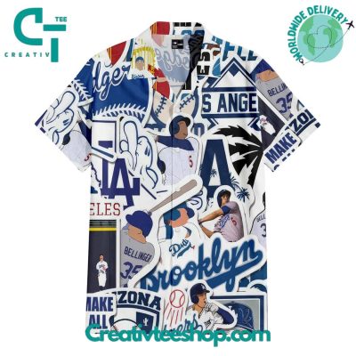 Los Angeles Dodgers Dynamic Emblem Hawaiian Set - Teesmith