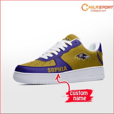 Baltimore Ravens Air Low Top AF1 Sneakers - Stylish & Trendy - soulcals