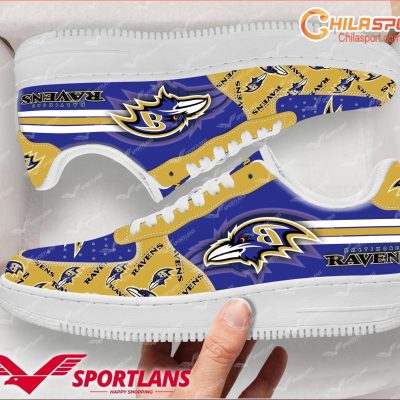 Baltimore Ravens Air Low Top AF1 Sneakers - Stylish Trendy Fan Shoes - soulcals