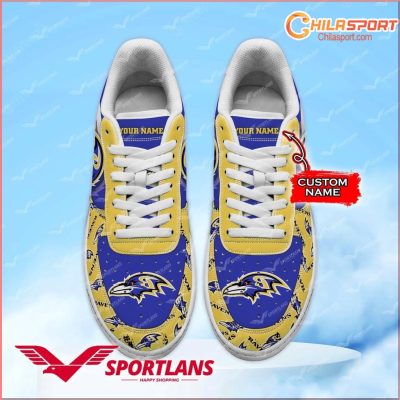 Baltimore Ravens Air Low Top AF1 Sneakers - Stylish Trendy Gift - soulcals