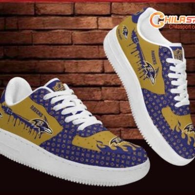 Baltimore Ravens NFL Air Low Top AF1 Sneakers Shoes for Men and Women Stylish Sports Fan Gifts - soulcals