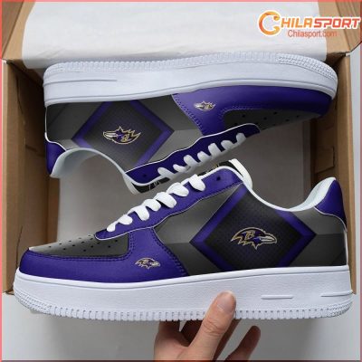 Baltimore Ravens NFL Air Low Top AF1 Sneakers Shoes for Stylish Comfort A Great Gift - soulcals