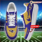 Baltimore Ravens NFL Air Low Top AF1 Sneakers Shoes Gift For Fans Stylish Comfort - soulcals