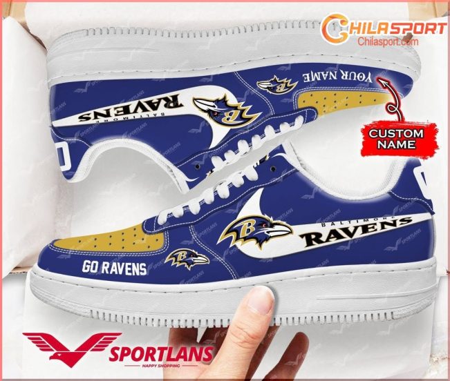 Baltimore Ravens NFL Air Low Top AF1 Sneakers Shoes Stylish Comfortable Footwear for Men and Women - soulcals