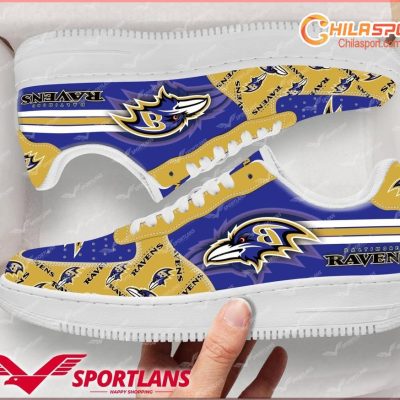 Baltimore Ravens NFL Air Low Top AF1 Sneakers Shoes Stylish Footwear for Men and Women - soulcals